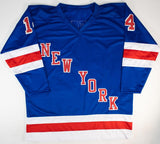 Theoren Fleury Signed New York Rangers Jersey (Beckett) 1989 Stanley Cup Champ