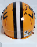 Ja'Marr Chase Autographed LSU Speed Mini Helmet-Beckett W Holo *Black