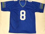 Seattle Seahawks Matt Hasselbeck Autographed Blue Jersey Beckett BAS QR #W921226