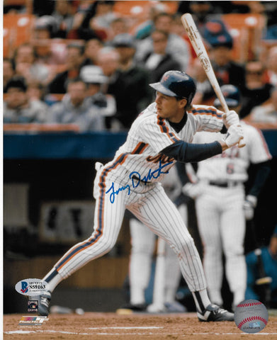 Lenny Dykstra Autographed New York Mets 8x10 Photo Beckett Authenticated
