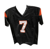 Boomer Esiason Autographed/Signed Pro Style Black Jersey Beckett 40417