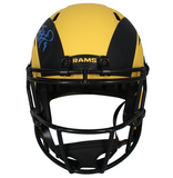 Matthew Stafford Autographed L.A. Rams 'RAVE' Full Size Speed Helmet Fanatics