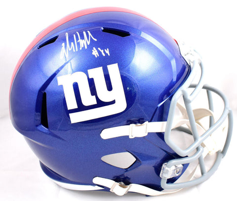 Jalin Hyatt Autographed New York Giants F/S Speed Helmet- Beckett W Holo *White