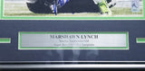 Marshawn Lynch Autographed Framed 11x14 Photo Seattle Seahawks ML Holo #14681