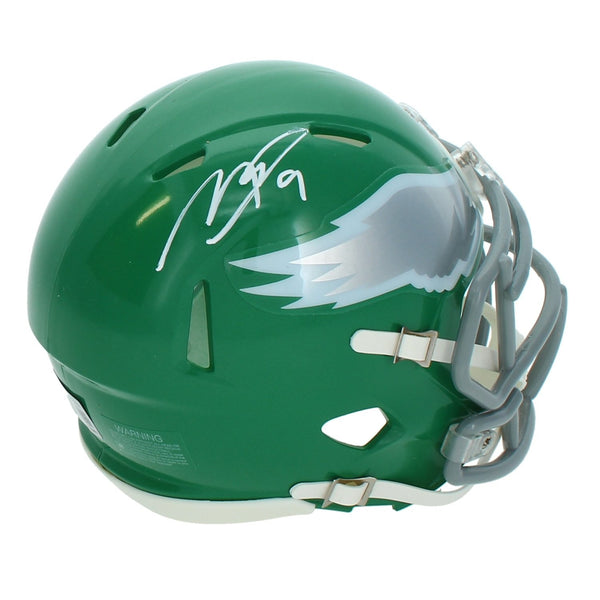 Makai Lemon Autographed Philadelphia Eagles Kelly Green 2023 Mini Helmet Beckett