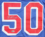 Will Cuylle Signed New York Rangers Jersey (Beckett) 2020 2nd Round Draft Pick