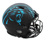 Steve Smith Sr Signed Panthers Speed Authentic Eclipse NFL Helmet with Agent 89"