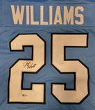 JAVONTE WILLIAMS AUTOGRAPHED SIGNED COLLEGE STYLE JERSEY W/ BECKETT STICKER