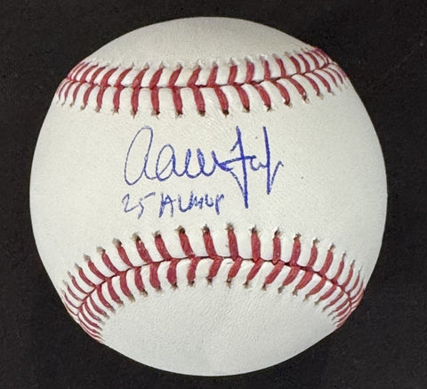 Aaron Judge NY Yankees Signed Official MLB Baseball 25 AL MVP Auto Fanatics COA