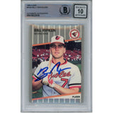 Billy Ripken Autographed 1989 Fleer 616 Trading Card 10 Grade Beckett 49393