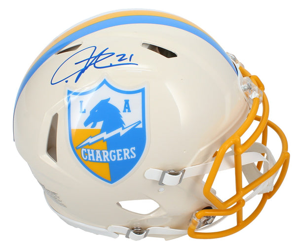 LaDainian Tomlinson Autographed Chargers RETRO Speed Authentic Helmet Beckett