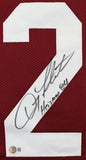 Boston College Doug Flutie "Heisman 1984" Signed Maroon Pro Style Jersey BAS Wit