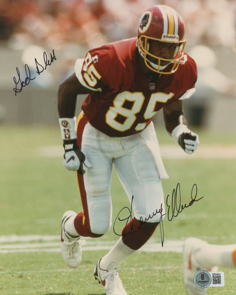 Redskins Henry Ellard "God Bless" Authentic Signed 8x10 Photo BAS #BR54844
