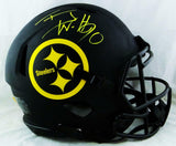 T.J. Watt Autographed Pittsburgh Steelers F/S Eclipse Authentic Helmet- JSA W