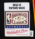 Heat Dwyane Wade Signed 2012-13 Black Mitchell & Ness Authentic Jersey Fanatics