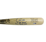 Evan Gattis Signed Atlanta Braves Game Issued Louisville Slugger Bat w- Insc