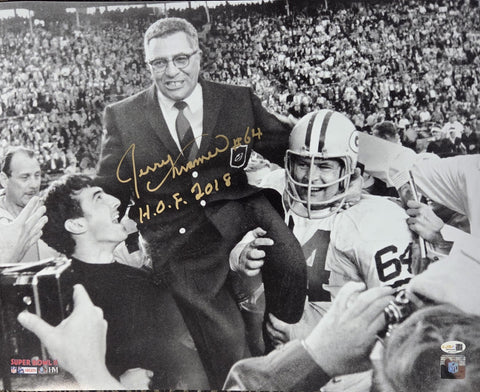 Packers SB Champ JERRY KRAMER Signed 16x20 Photo #2 AUTO w/ "HOF 18" - JSA