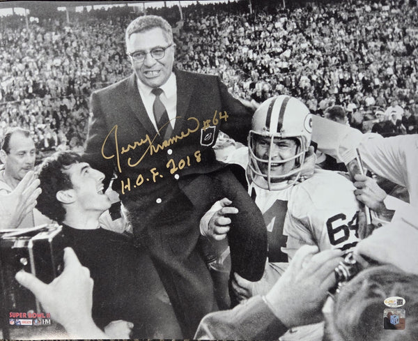 Packers SB Champ JERRY KRAMER Signed 16x20 Photo #2 AUTO w/ "HOF 18" - JSA