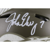 John Elway Autographed Denver Broncos 22 STS Mini Helmet Beckett Witness 50207