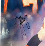 John Elway Autographed 16x20 Lithograph Framed JSA COA