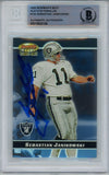 Sebastian Janikowski Signed 2000 Bowmans Best #134 Rookie Card BAS 42951