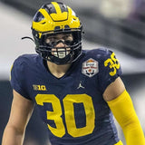 2023 National Champion Michigan Wolverines 35" x 43" Framed Jersey Signed by 11