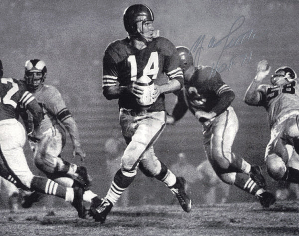 YA Y.A. Tittle Autographed 8x10 Photo New York Giants "HOF 71" SKU #247441