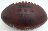 Jim Taylor Autographed NFL Leather Football Packers With Stats PSA/DNA