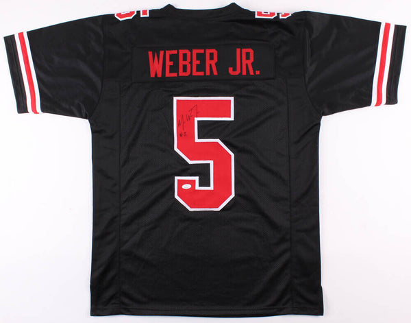 Mike Weber Signed Ohio State Buckeyes Jersey (JSA COA) 2019 NFL Draft Pick R.B.