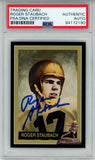 Roger Staubach Signed 1992 Downtown Athletic Club #29 Card PSA Slab 43563