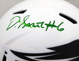 DeVonta Smith Autographed Eagles Lunar Eclipse Full Size Helmet Smudged Beckett