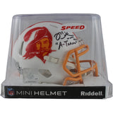 Mike Alstott Signed Tampa Bay Buccaneers TB Mini Helmet A Train Beckett 50206