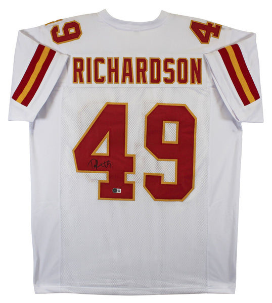 Tony Richardson Authentic Signed White Pro Style Jersey Autographed BAS Witness