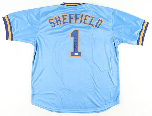 Gary Sheffield Signed Milwaukee Brewers Jersey (JSA COA) 500 Home Run Club