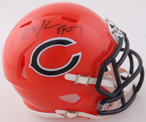 Olin Kreutz Signed Chicago Bears 2022 Alternate Speed Mini Helmet (Schwartz QR)