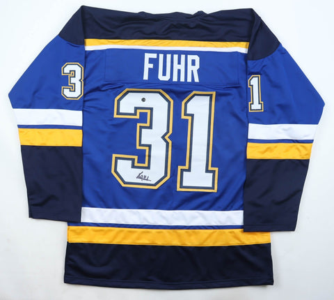Grant Fuhr Signed St. Louis Blues Jersey (Wilder Side Tag) 5xStanley Cup Winner