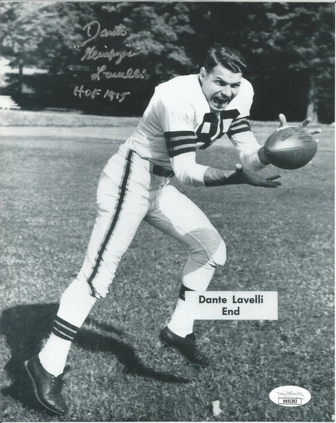 Dante Lavelli Cleveland Browns HOF Signed/Autographed 8x10 Photo JSA 150945