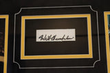 Wilt Chamberlain Cut Signature Signed Photo Collage Framed