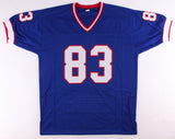 Andre Reed Signed Buffalo Bills Career Stat Jersey (MAB Hologram) 7xPro Bowl W.R
