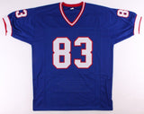 Andre Reed Signed Buffalo Bills Career Stat Jersey (MAB Hologram) 7xPro Bowl W.R