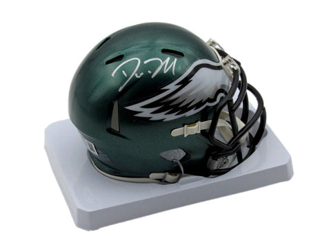 Big Dom Disandro Signed/Autographed Green Speed Mini Helmet Eagles BAS 192754