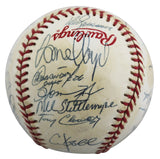 Yankees (26) Torre, Rivera, Raines Signed WS Logo OML Baseball BAS #AE64057