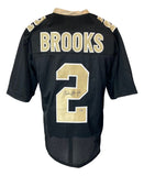 Aaron Brooks New Orleans Signed Black Football Jersey Sports Integrity