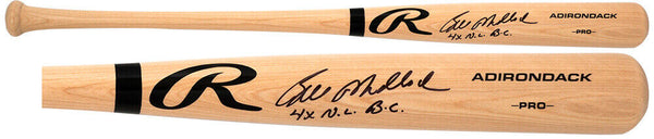 Bill Madlock Signed Rawlings Pro Blonde Baseball Bat w/4x NL BC - (SCHWARTZ COA)