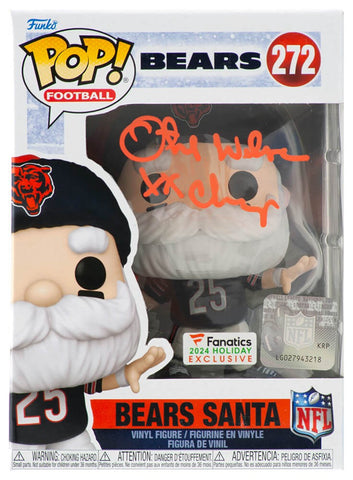 Otis Wilson Signed Bears SANTA Funko Pop Doll #272 w/XX Champs - (SCHWARTZ COA)