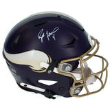 Brett Favre Autographed Minnesota Vikings Rivalries Speedflex Helmet Radtke