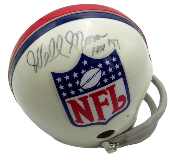 Wellington Mara HOF New York Giants Autographed/Signed Mini Helmet JSA 201582