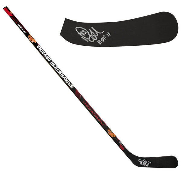 Doug Gilmour Signed Blackhawks Franklin 48" Left-Hand Hockey Stick w/HOF -SS COA