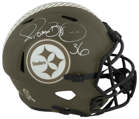 Jerome Bettis Signed Steelers SALUTE Riddell Full Size Rep Helmet (SCHWARTZ COA)