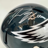 Autographed/Signed JASON KELCE Philadelphia Eagles Full Size F/S Helmet PSA COA